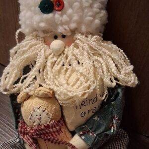 Vintage Crazy Mountain Santa Doll with Dog